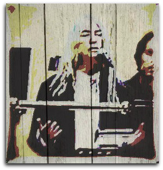 Patti Smith, auf Holz