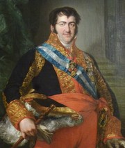 Portrait du roi d'Espagne Ferdinand VII (cliquez pour voir la source de l'image)